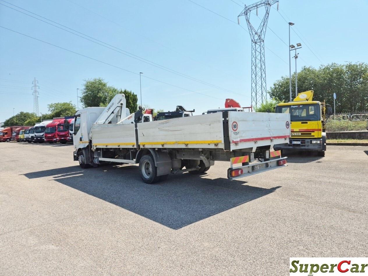RENAULT MIDLUM 220.12 cassone fisso con gru
