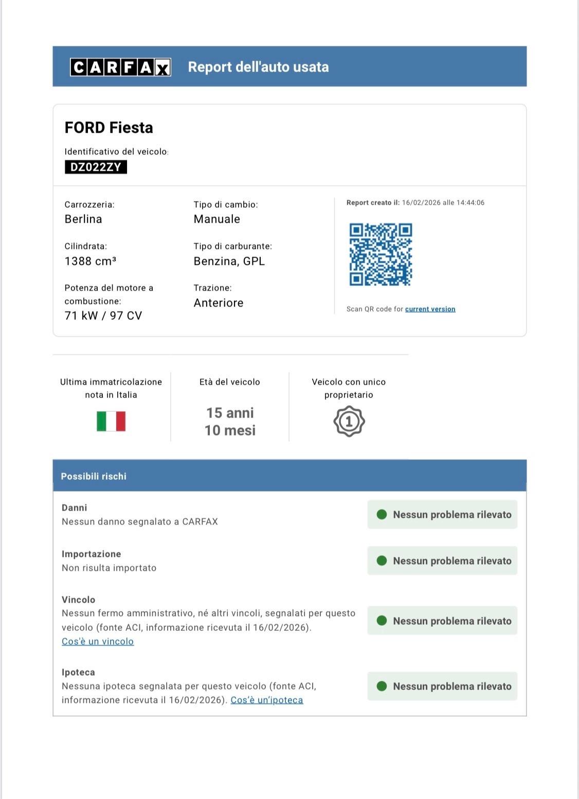 Ford Fiesta 1.4 5 porte Bz.- GPL Titanium