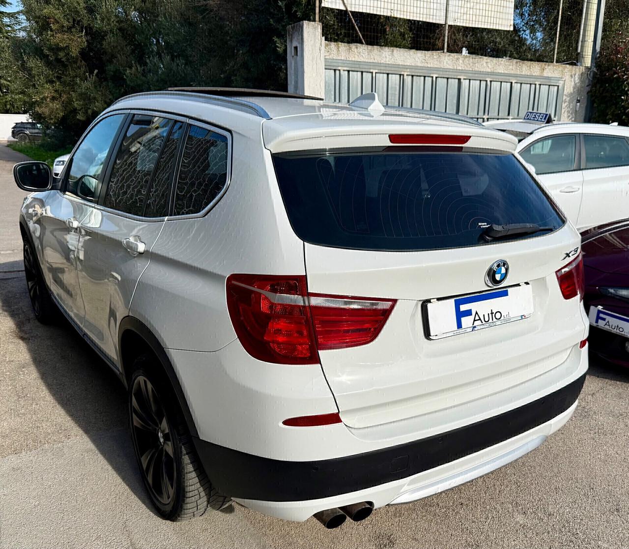 Bmw X3 xDrive 30d,TETTO PANORAMICO APRIBILE,pelle Bordeaux,Xeno+Led,Bluetooth,ecc.