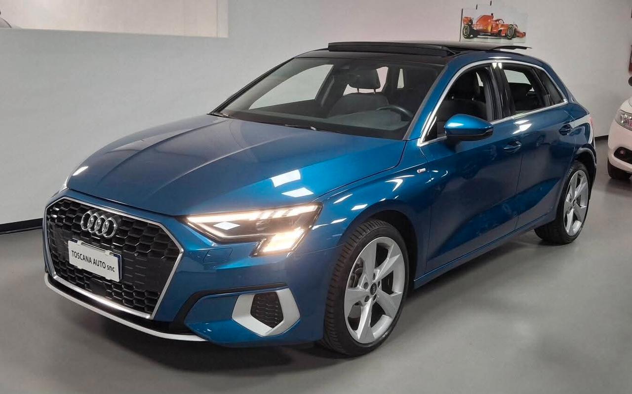 Audi A3 SPB 35 TFSI S tronic line edition tetto panoramico