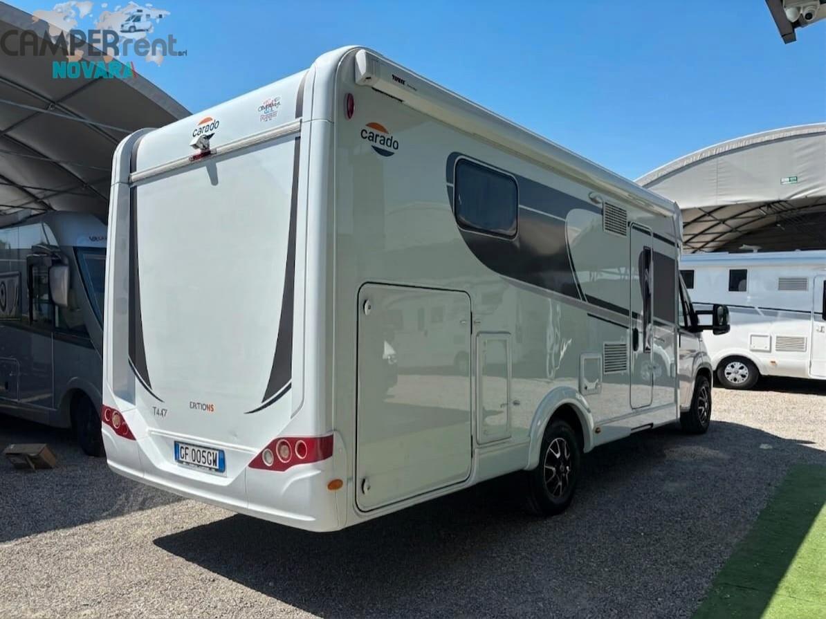 CARADO T447 EDITION 5 BY HYMER - SEMINTEGRALE CON LETTI GEMELLI IN CODA ED AMPIO GARAGE