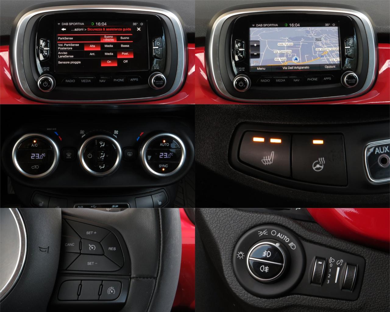 Fiat 500X 1.4 m-air Lounge 140cv. distribuzione nuova. xeno/keyless/navi