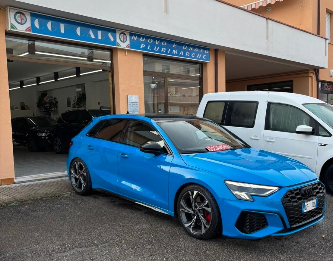 Audi A3 Sportback 45 TFSIe S line S-Tronic 245CV PLUG IN allestimento RS3