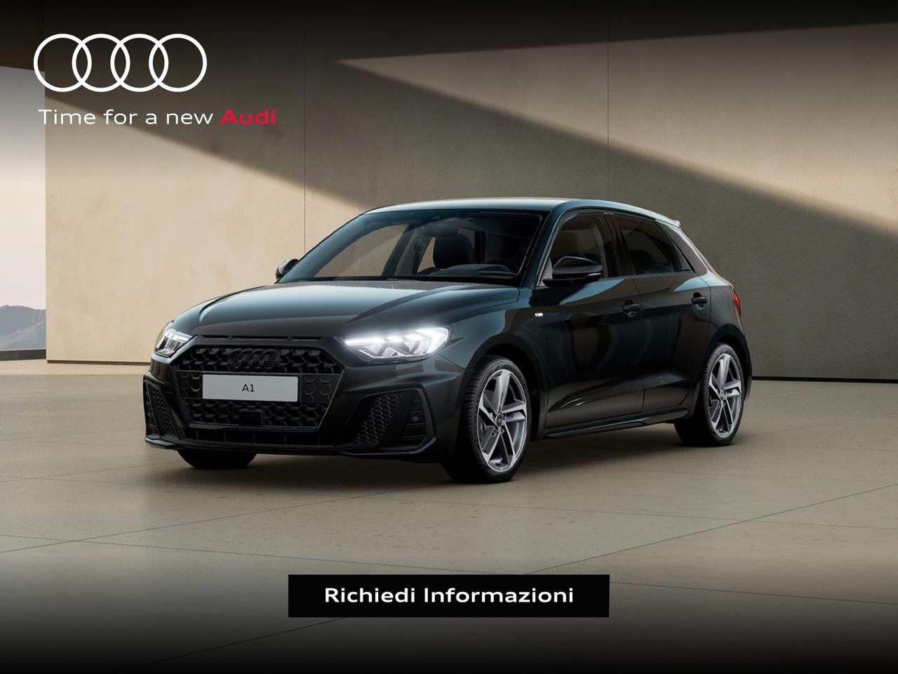 Audi A1 sportback 30 1.0 tfsi identity black 116cv