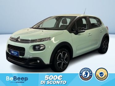 Citroën C3 1.2 PURETECH FEEL 68CV MY18
