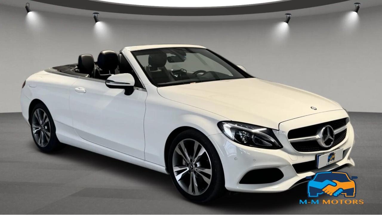Mercedes C 220 D Sport 9G-Tronic Plus Cabrio TAGLIANDI MERC