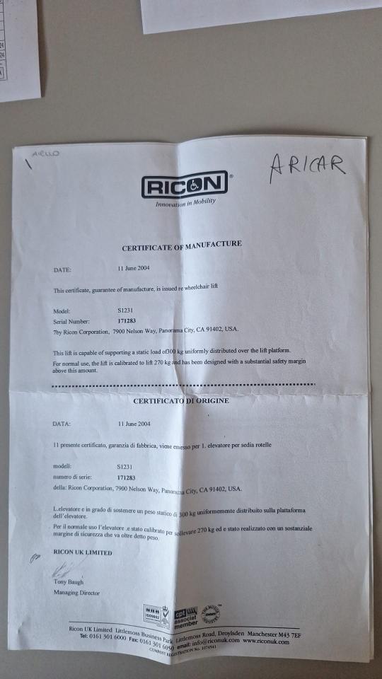 MERCEDES-BENZ Viano 2.2 CDI Ambiente con pedana RICON per disabile