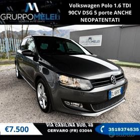 VW Polo 1.6 TDI 90CV AUTOMATICA DSG ANCHE NEOPATENTATI
