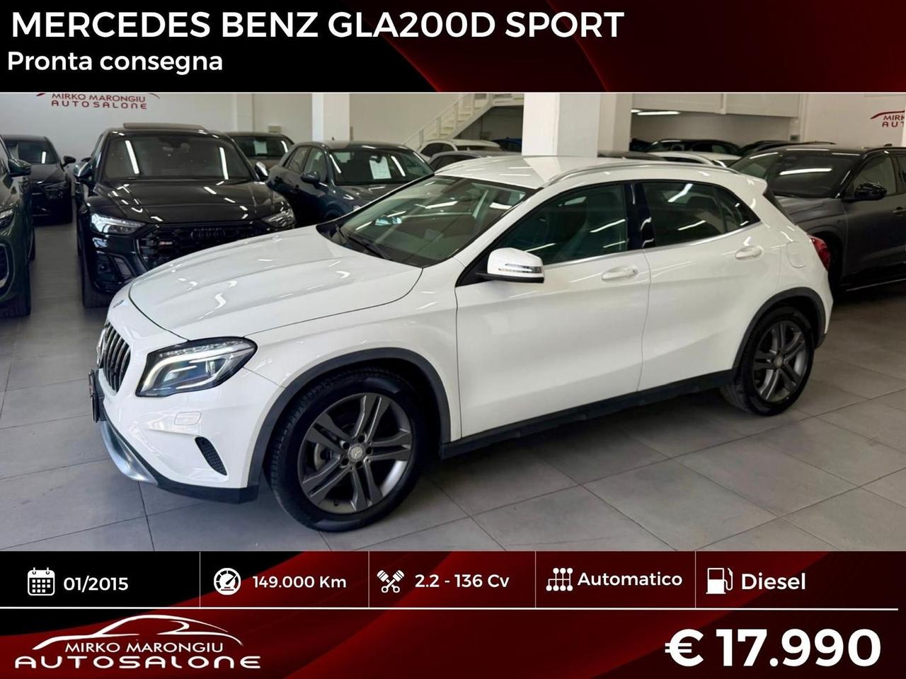 Mercedes GLA 200 CDI Automatic Sport FINANZIABILE