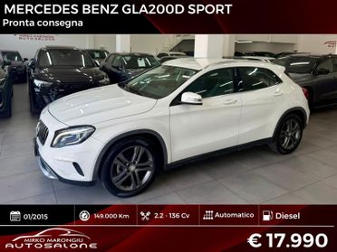 Mercedes GLA 200 CDI Automatic Sport FINANZIABILE