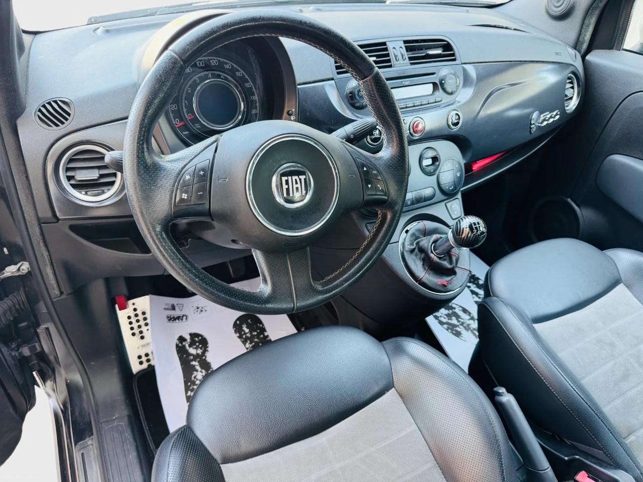 Fiat 500 S 1.2 benzina fine 2011 total black neo patentati
