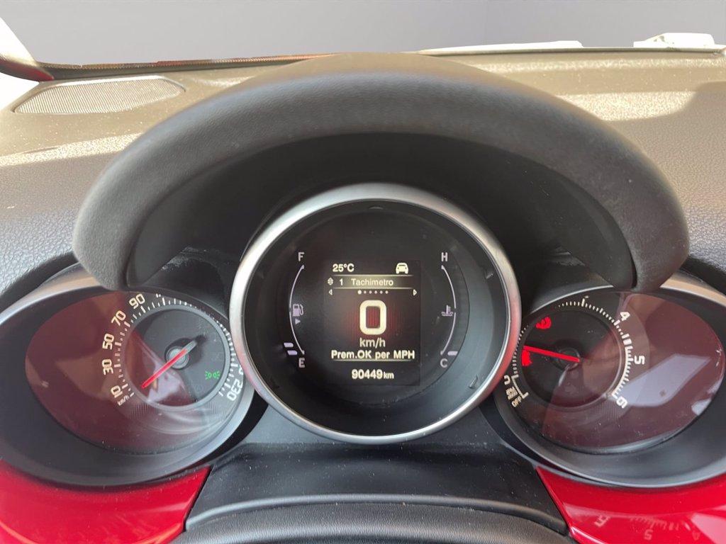 FIAT 500x 1.3 mjt lounge 4x2 95cv del 2016