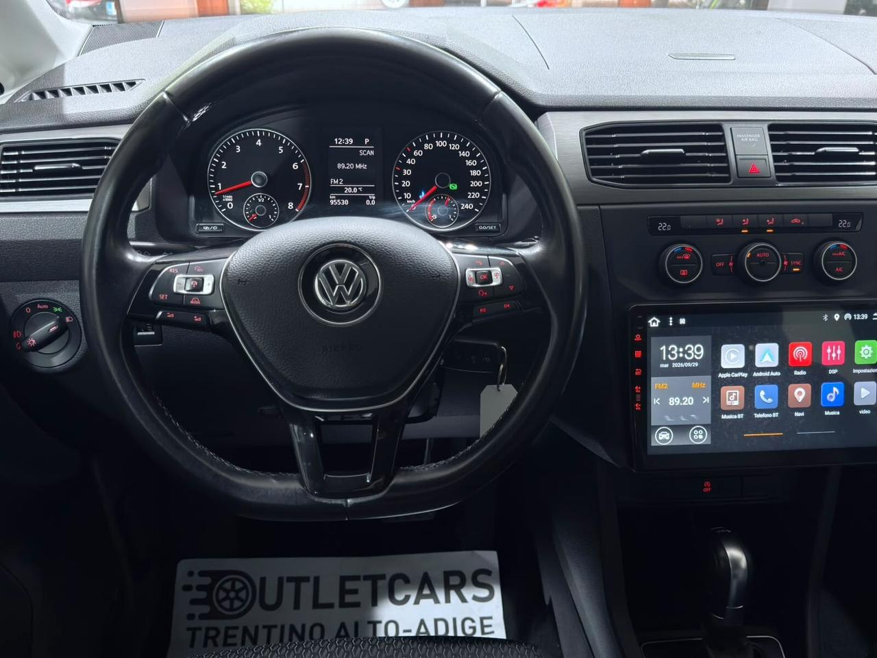 VW CADDY 1.4 TGI 110cv DSG 90.000km 1PROPRIETARIO