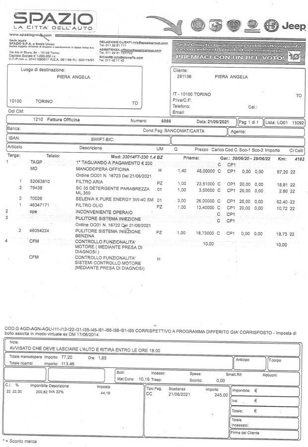 Fiat 500L 1.4 95cv UnicoProp.27700Km