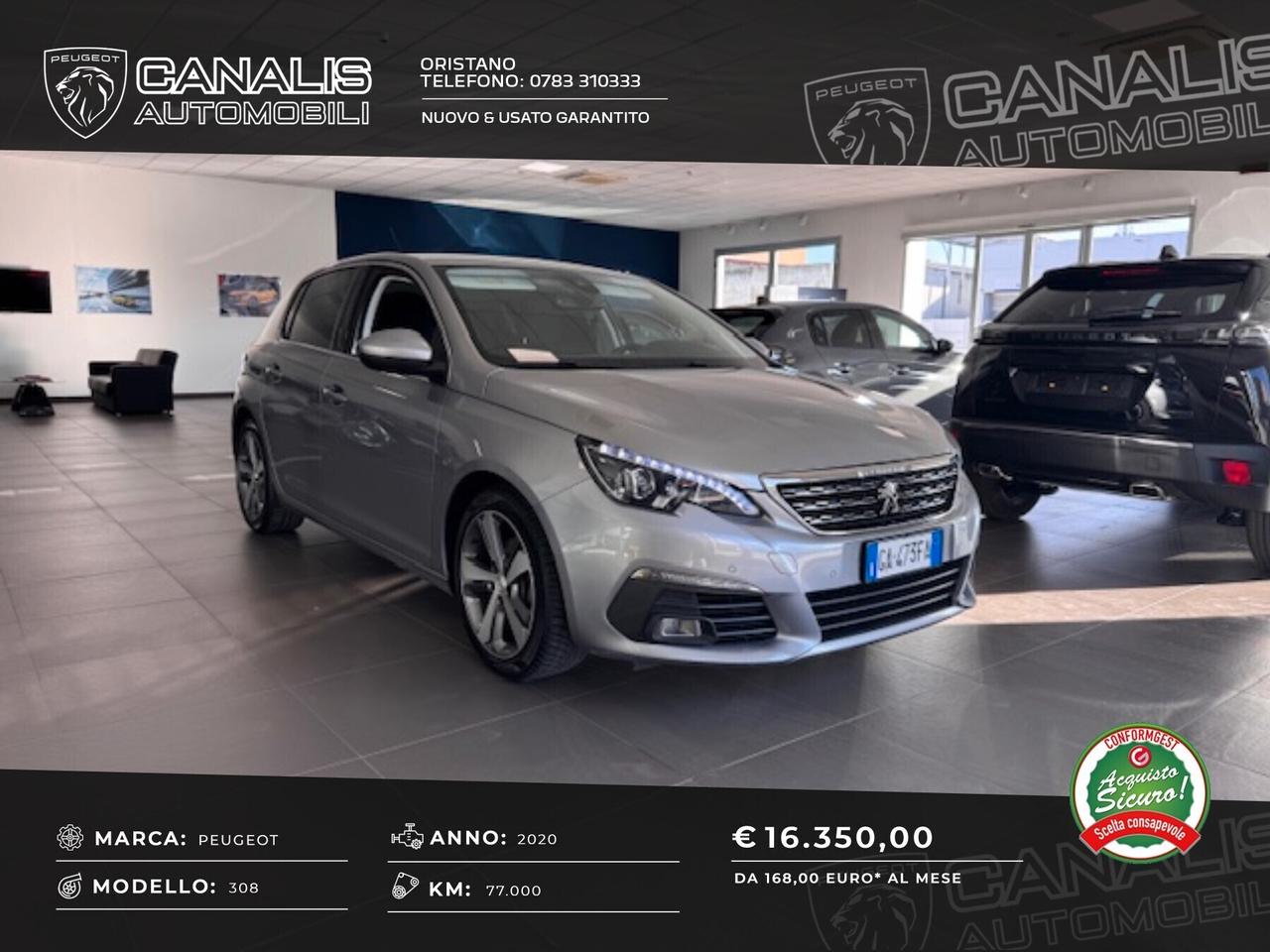 Peugeot 308 1.5 HDi 130 CV Allure 2020 *78.000KM*