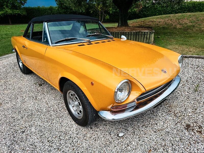 Fiat 124 Spider 1400 1968 CRS ASI – GIALLO POSITANO TARGHE NERE