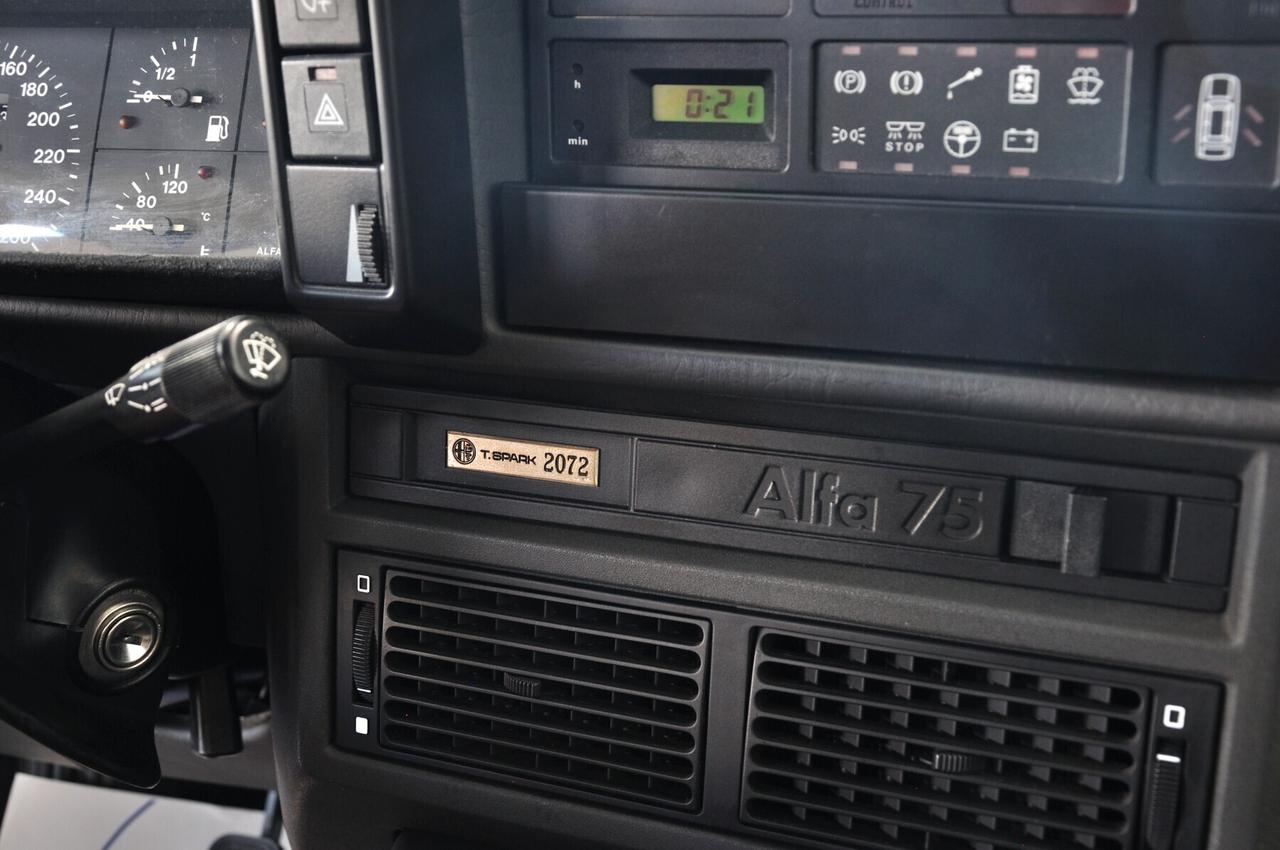 Alfa Romeo 75 2.0i Twin Spark A.S.N. ASI con CRS e RIAR