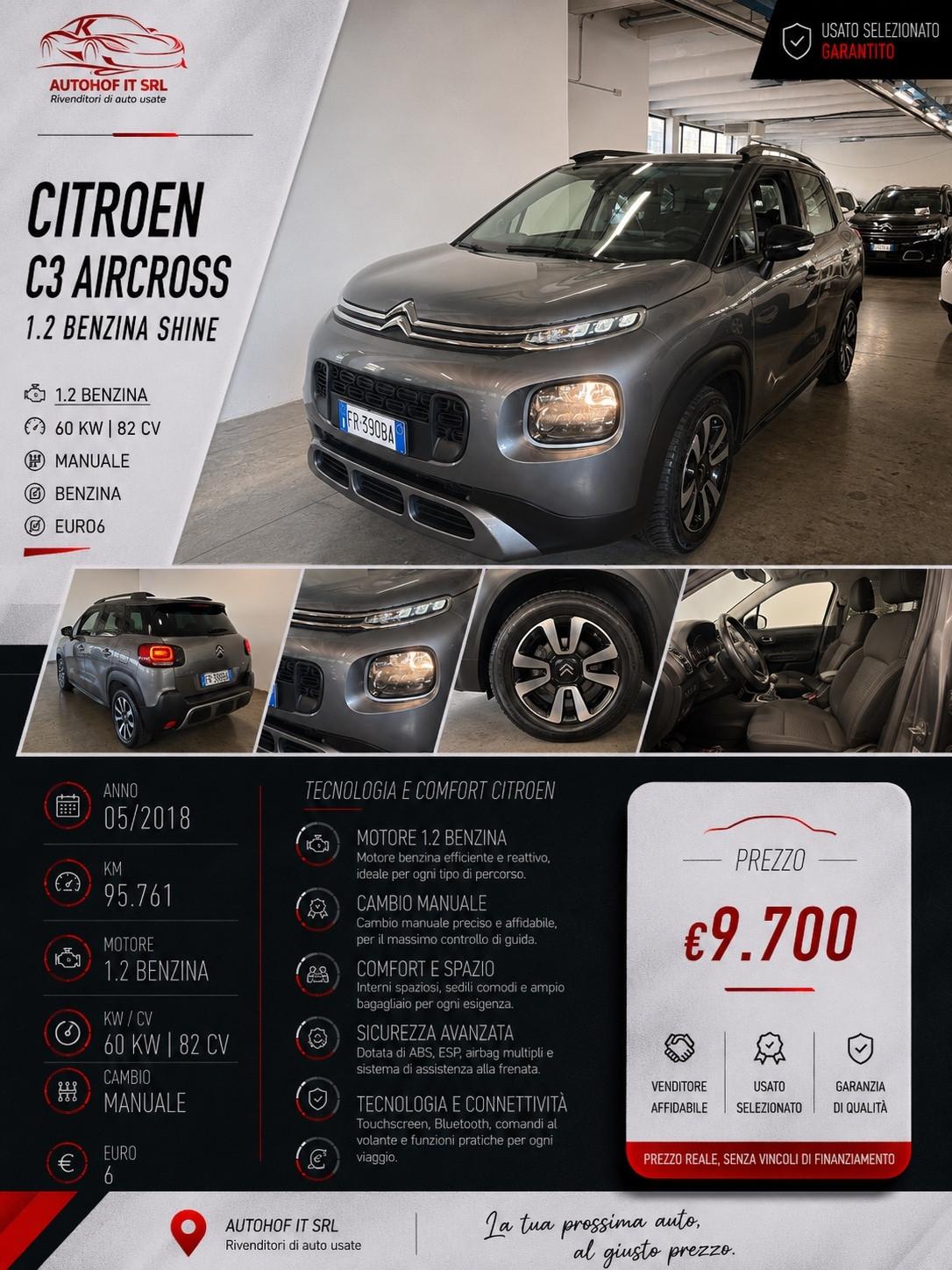 Citroen C3 Aircross 1.2 BENZINA |OK NEOPATENTATI |
