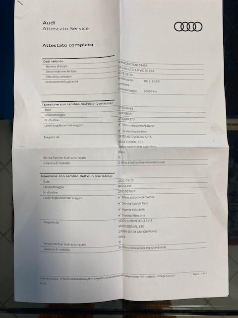 AUDI A6 3.0 TDI QUATTRO SLINE PLUS S TRONIC - IVA ESPOSTA