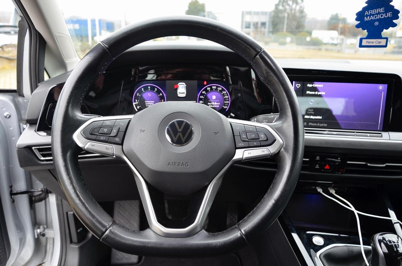 VOLKSWAGEN GOLF 1.5 TSI EVO STYLE 130cv 5p, UNICOPROPRIETARIO, UFF ITALIANA, SERVICE VW, BOLLO 1/27, IQ LED, RETROCAMERA, PERMUTE