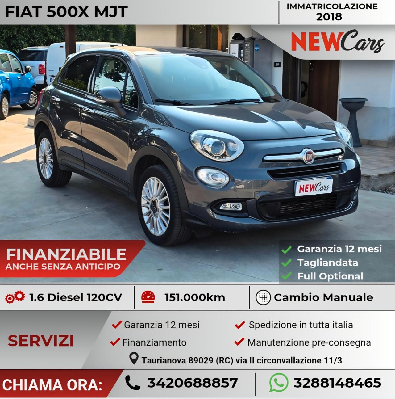 Fiat 500X 1.6 MultiJet 120 CV Business