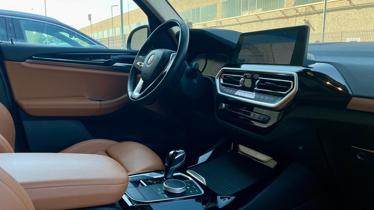 Bmw X3 X-DRIVE 48V 2.0 ADVANTAGE 190CV - FULL LED, TETTO, PELLE