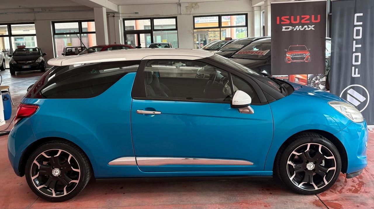 CITROEN DS3 SPORT CHIC benz. 1.6 THP CV 156 Km 170 831 certificati garanzia 12 mesi
