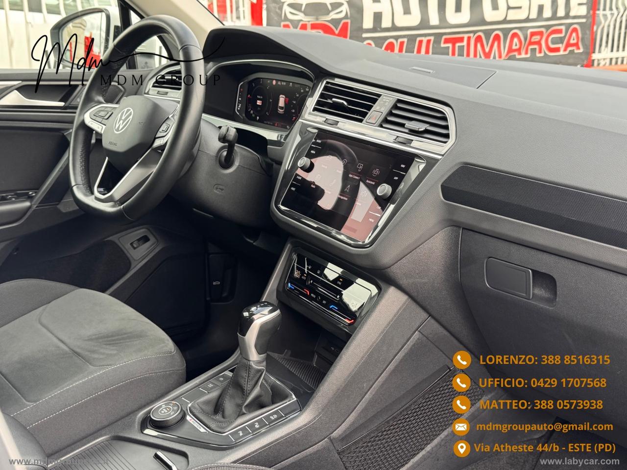 VOLKSWAGEN Tiguan 2.0 TDI 200CV SCR DSG 4MOT. Eleg. IVA ESPOSTA