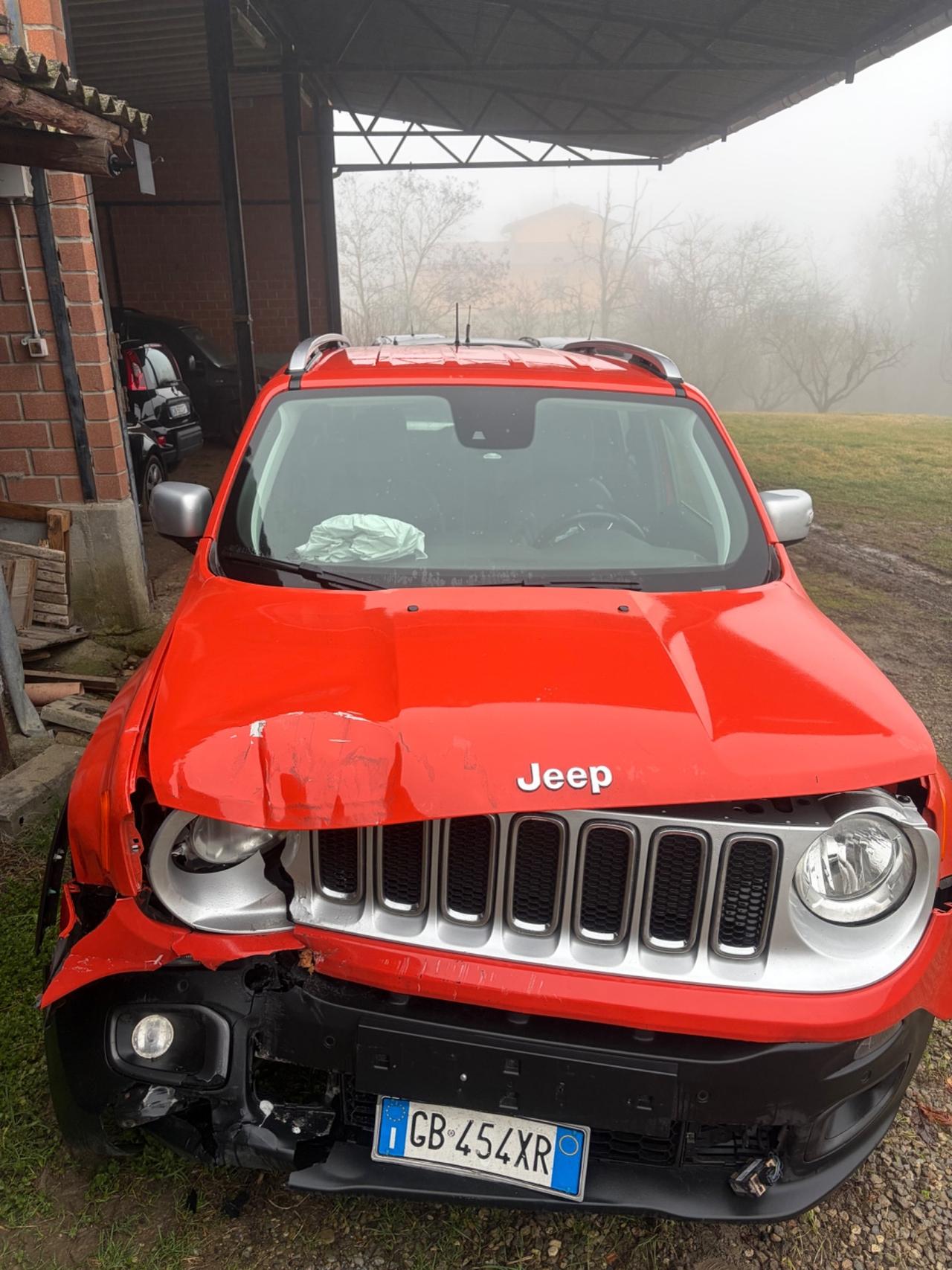 Jeep Renegade 1.6 Mjt 120 CV Limited 2018 INCIDENTATO