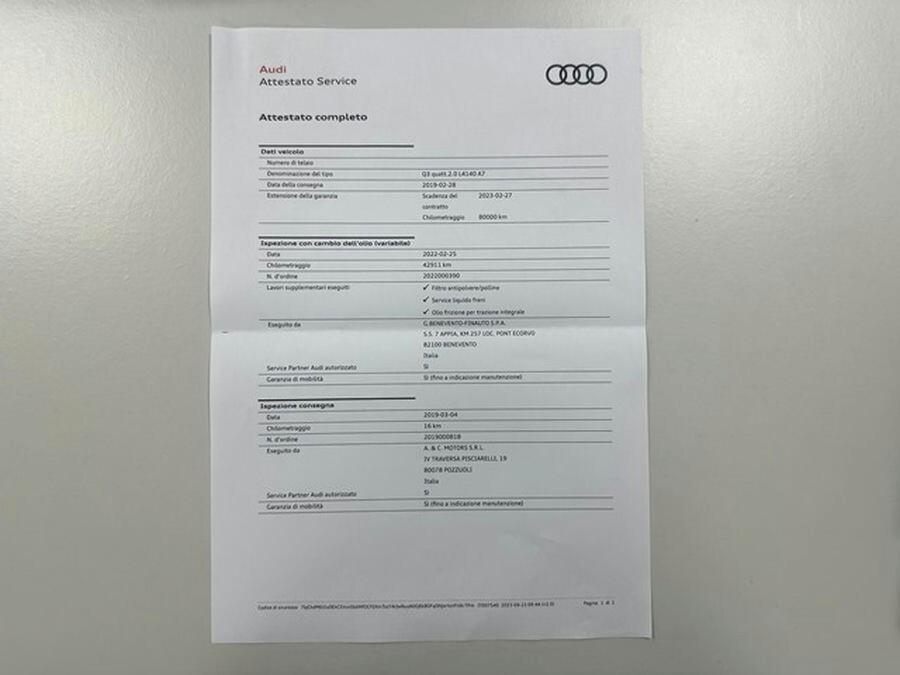 Audi Q3 40 TFSI Business Advanced Quattro Auto.