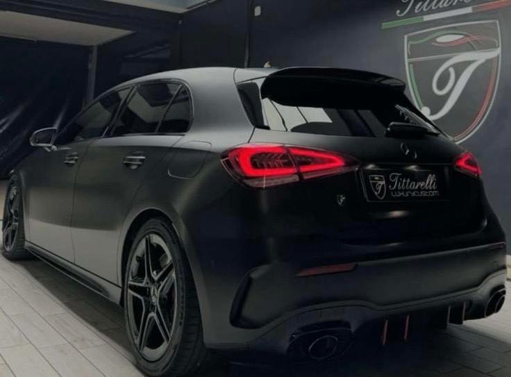 Mercedes-benz A 35 AMG wrap tittareli, tagliandi mercedes, tetto panoramico