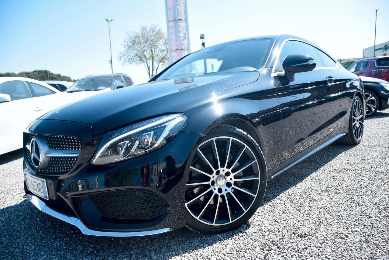 Mercedes-benz C 220 MERCEDES COUPE' AMG 220d 170CV 6M TETTO APR. - NAVI CRUISE SENSORI BT ADAS