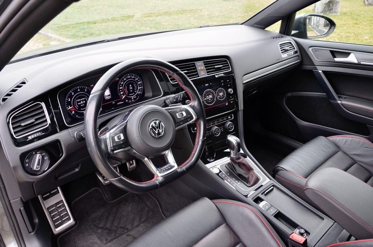 VOLKSWAGEN GOLF 7.5 GTI PERFORMANCE 2.0 TSI 245cv DSG, SERVICE CON FATTURE, TETTO, DCC, FULL PELLE, FARI FULL LED, 19", PERMUTE