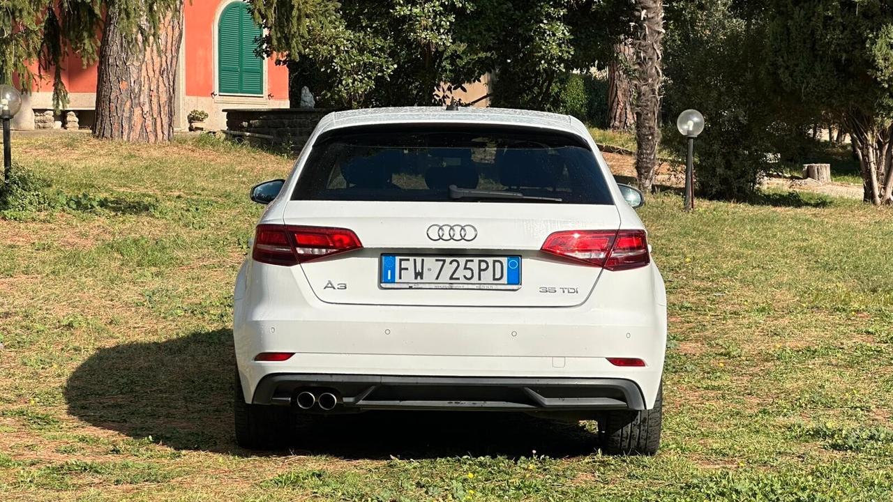 Audi A3 SPB 35 TDI S tronic Admired 2019 PERFETTA leggi testo
