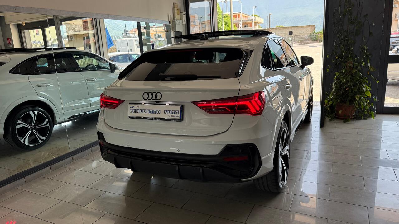 AUDI Q3 SPORTBACK S LINE TETTO IDENTITY BLACK
