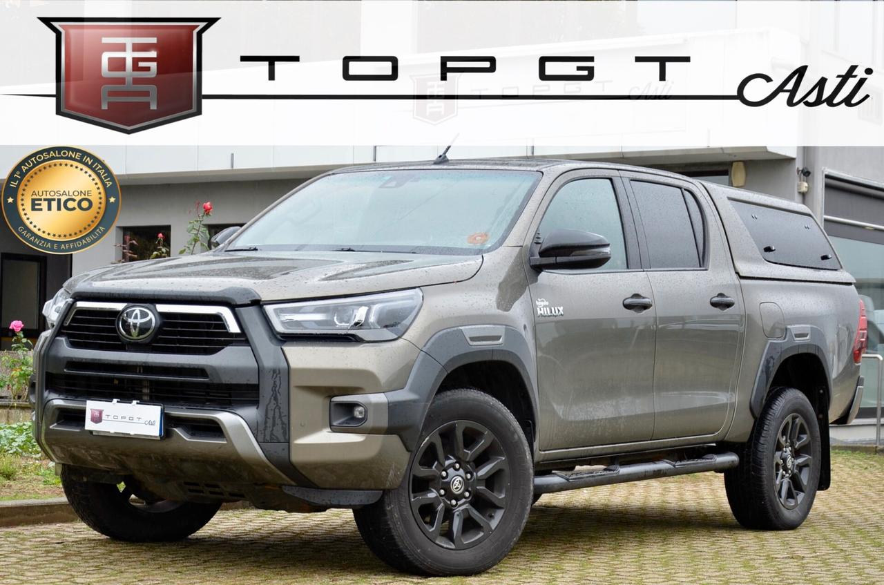 TOYOTA HILUX 2.8d DOUBLE CAB INVINCIBLE 4WD 204cv AUTO, UNICOPROPRIETARIO, UFF ITALIANA, EURO 6D, SERVICE TOYOTA, HI-FI JBL, RETROCAMERA, PERMUTE