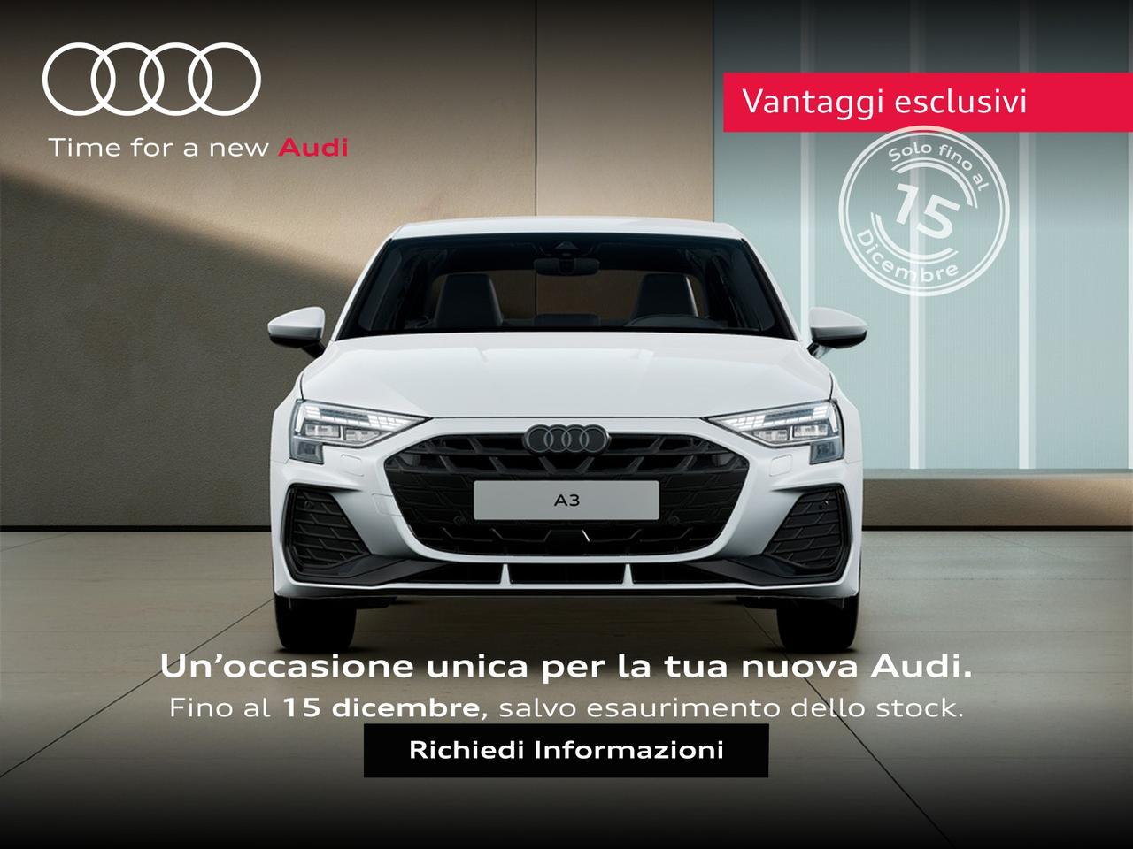 Audi A3 sedan 2.0 tdi s line edition 150cv s-tronic