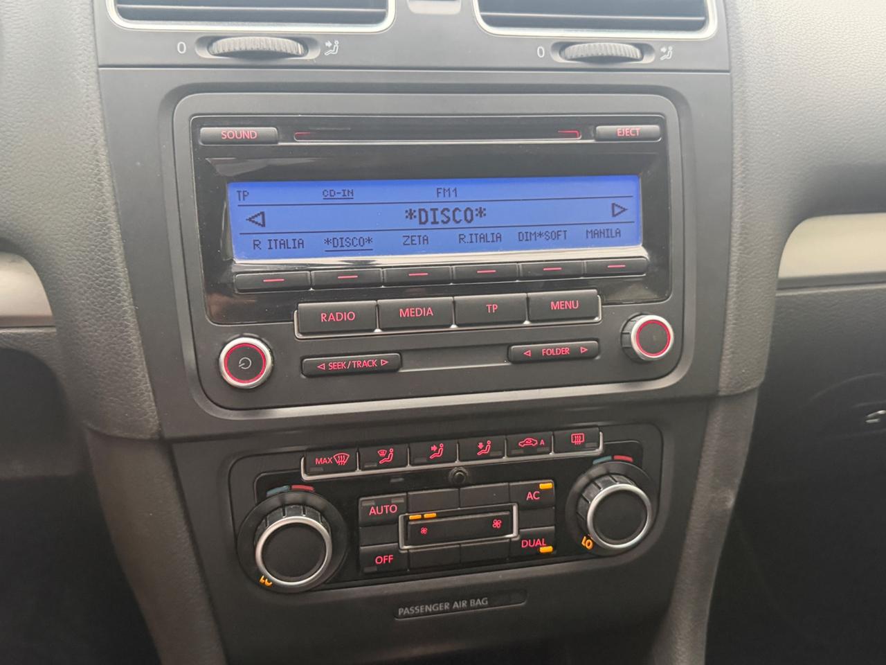 VW GOLF VI 2.0TDI 110CV EURO5A UNI PROP