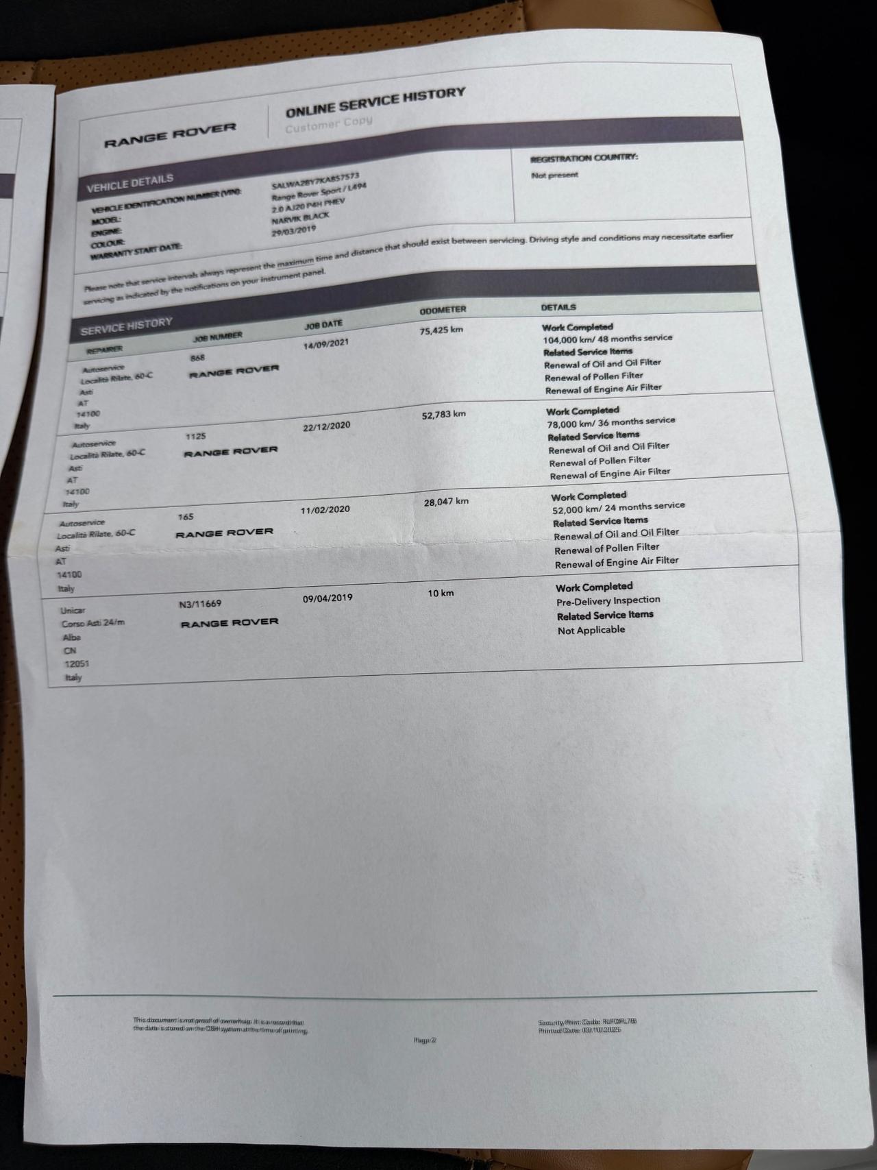 Land Rover Range Sport 2.0 Si4 PHEV Autobiography Dynamic