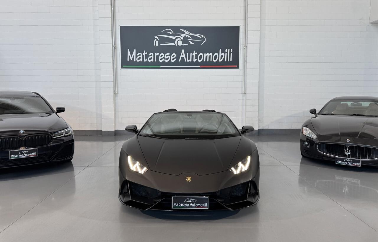 Lamborghini Huracán EVO Spyder 5.2cc 640cv AWD "Giallo Inti" + Wrapping NeroOpaco