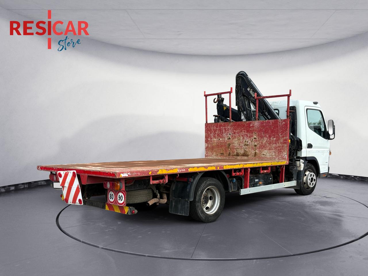 MITSUBISHI MITSUBISHI CANTER 75 CON GRU HIAB CASSONE PIANALATO