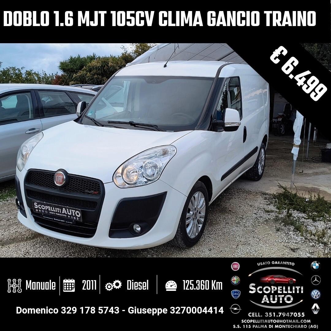 Fiat Doblo 1.6 MJT 16V Dynamic sensori clima gancio traino