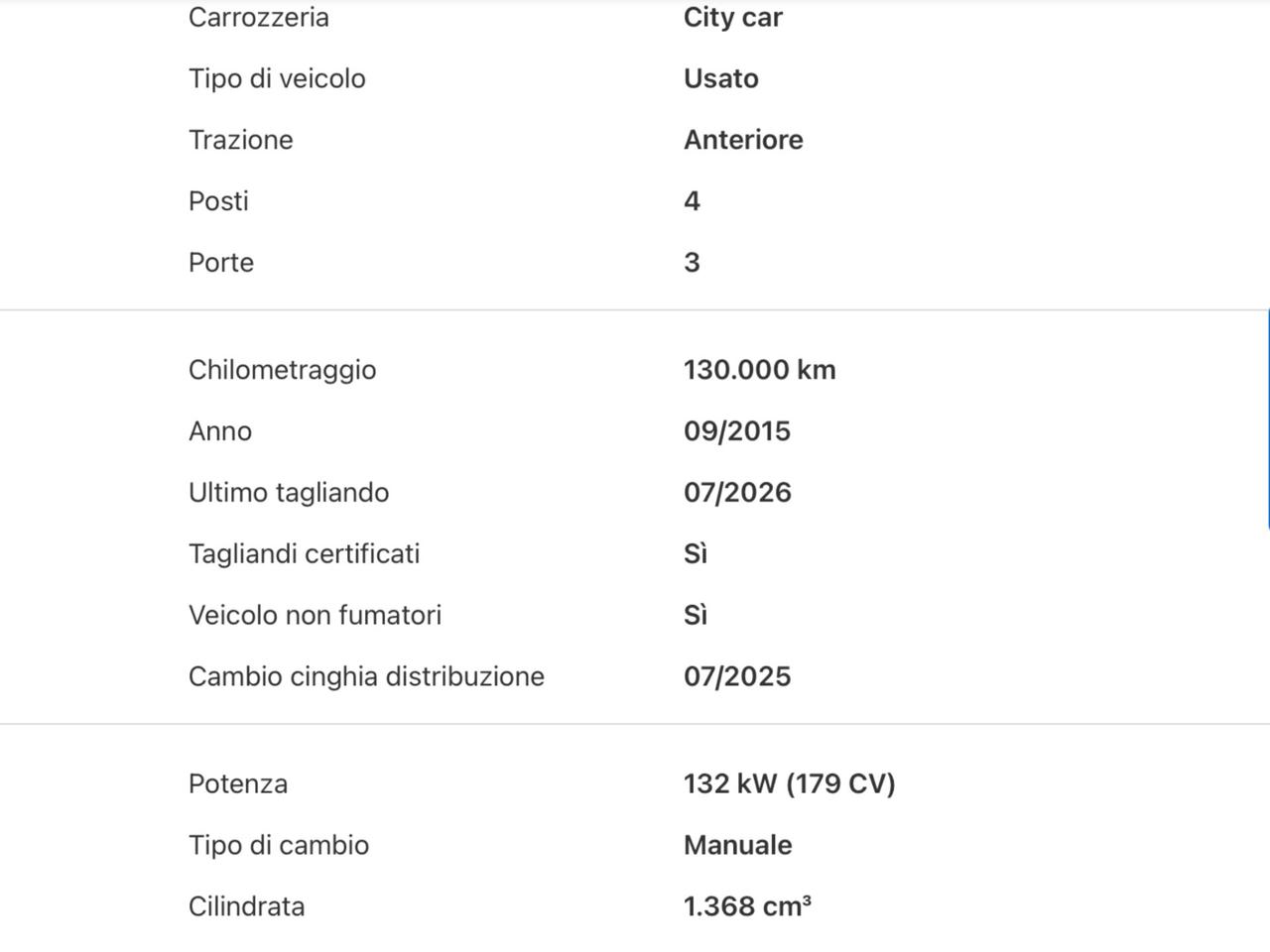 Abarth 595 1.4 Turbo T-Jet 180 CV Competizione Perfetta
