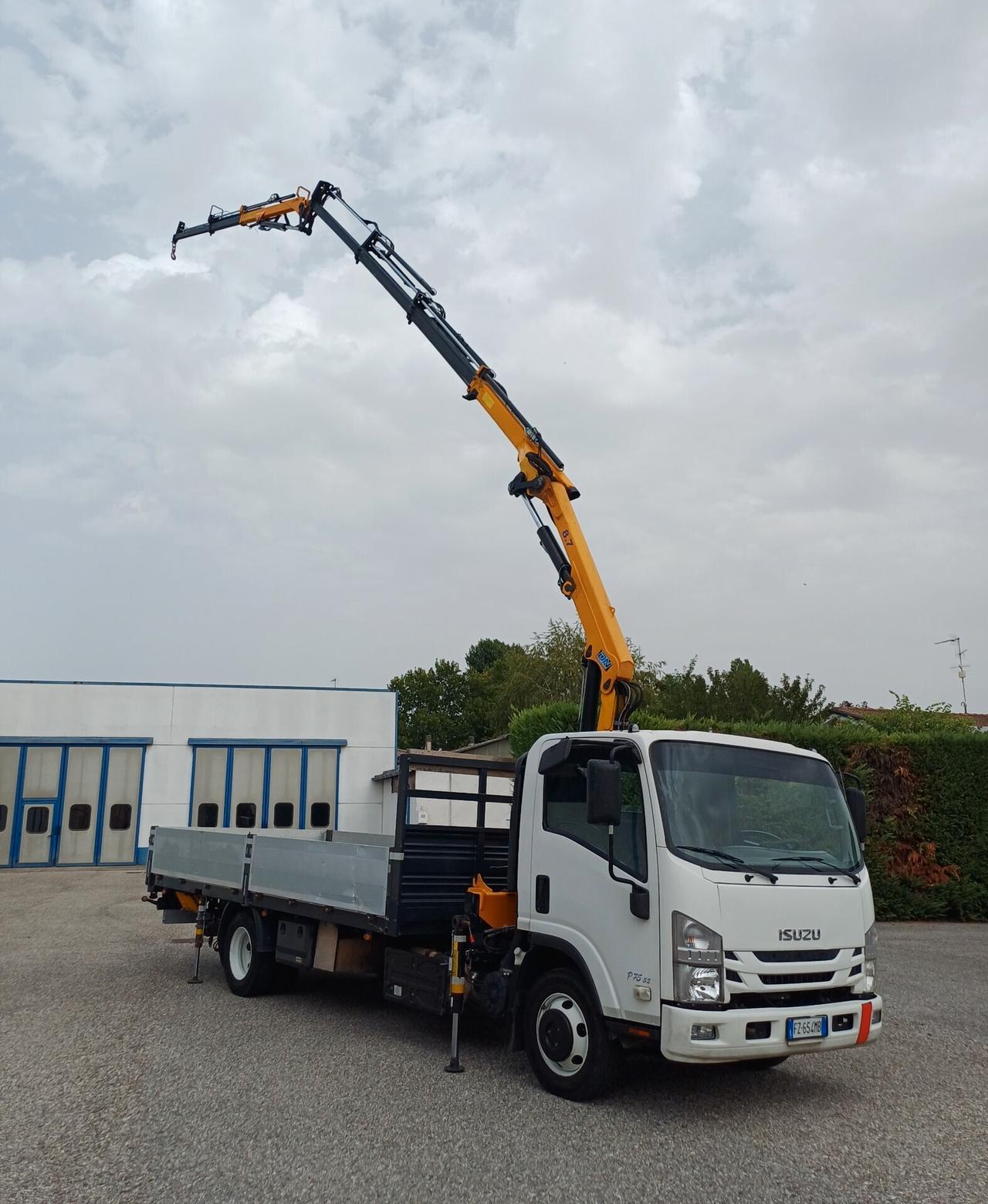 ISUZU 75 EURO 6 GRU E CASSONE FISSO