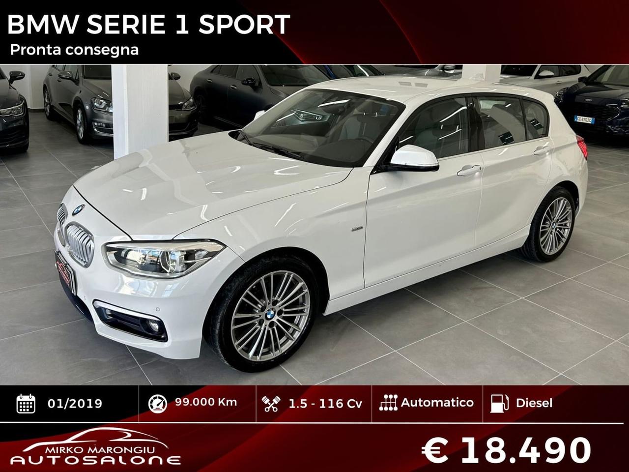 Bmw SERIE 1 116d 5p. Sport FINANZIABILE
