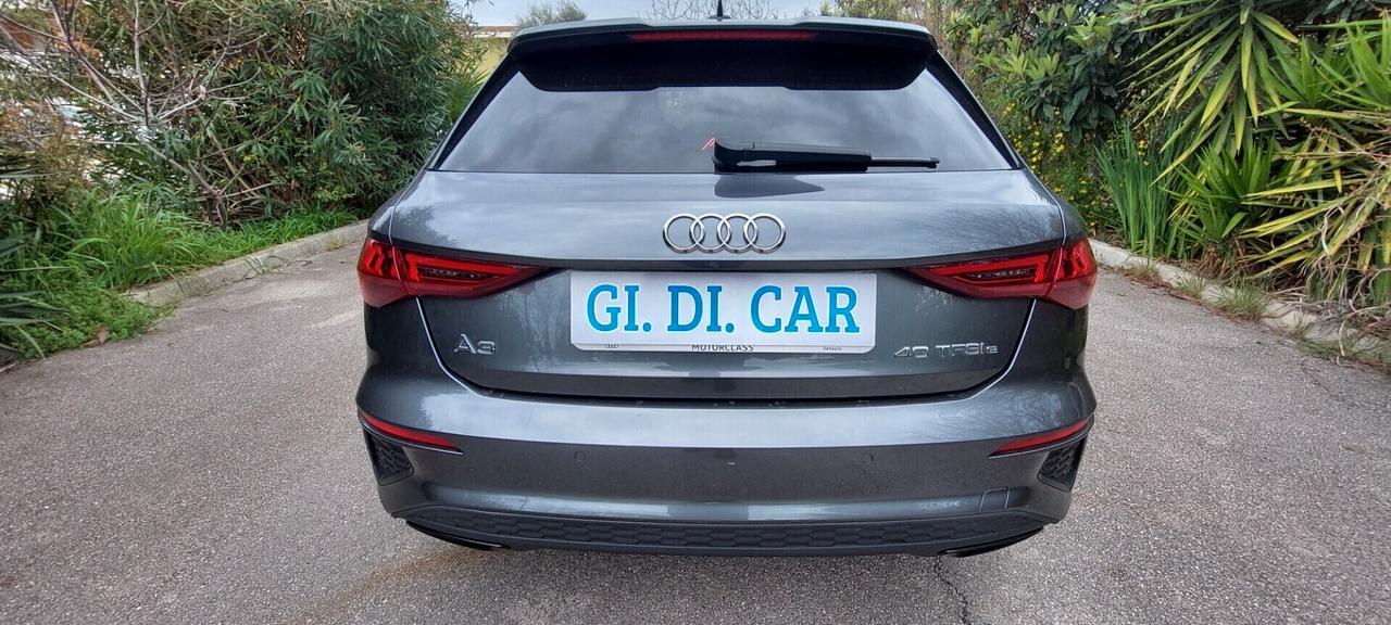 A3 SPB 4.0 TSI S-LINE AUTOMATICA ELETTRICA IBRIDA BENZINA 150 CV NAVI LEGA COCKPIT VIRTUAL