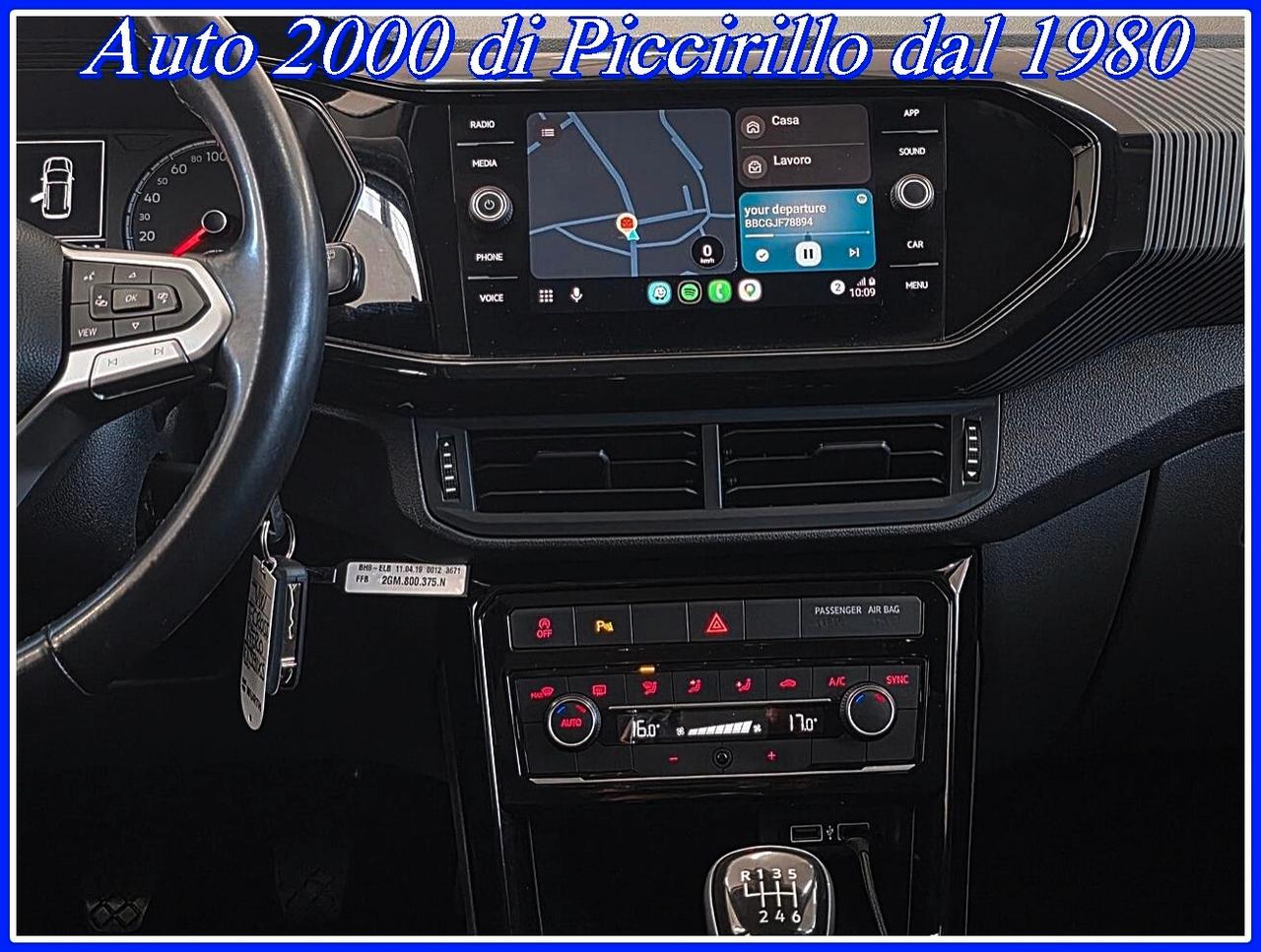 Volkswagen T-Cross 1.0 115CV KmCertificati Garanzia12mesi