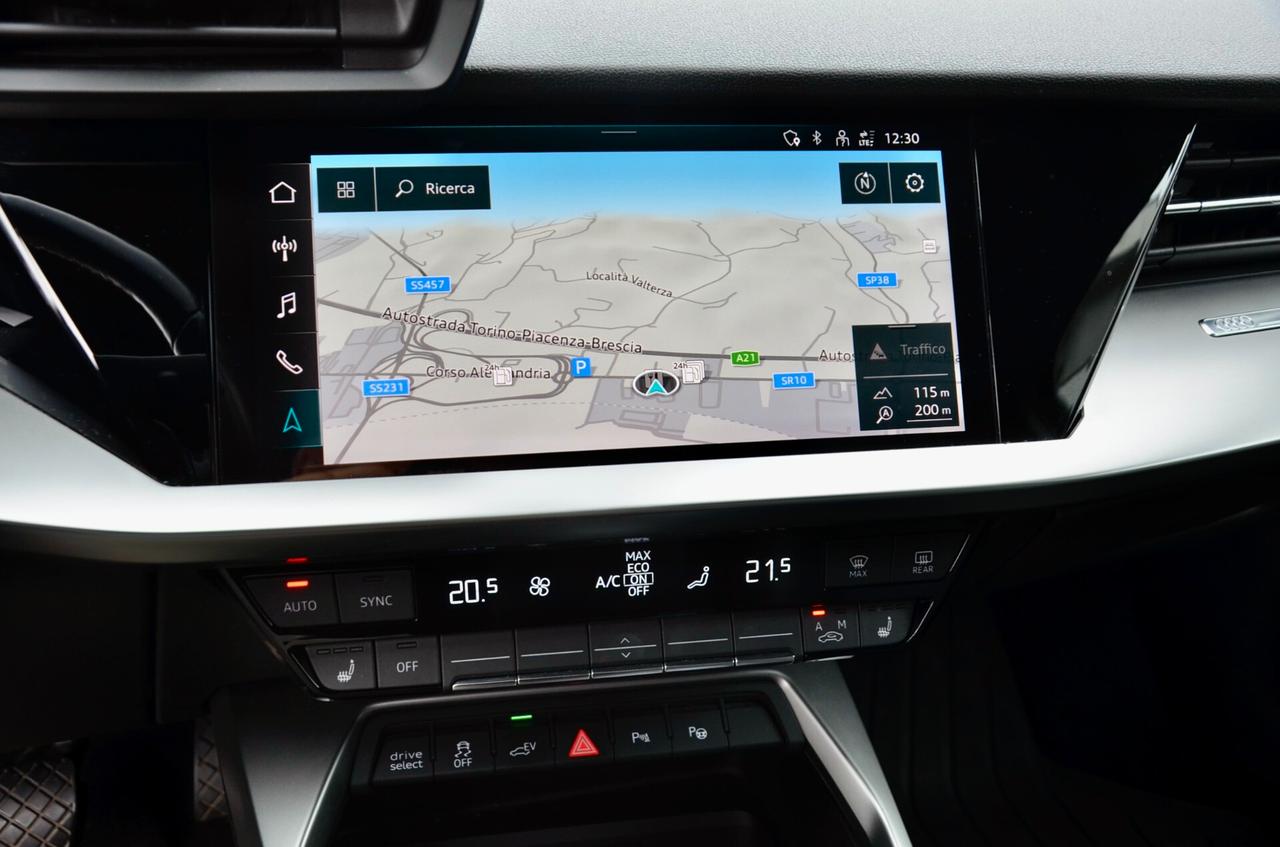 AUDI A3 SPORTBACK 40 1.4 TFSIE PLUG IN S LINE EDITION 204cv S-TRONIC, EURO 6D, SERVICE AUDI, FULL LED, APPLE ANDROID, PERMUTE