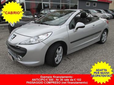 PEUGEOT 207 1.6 VTi 120cv CC Tecno -CABRIO-Adatta NuoviNeopat.