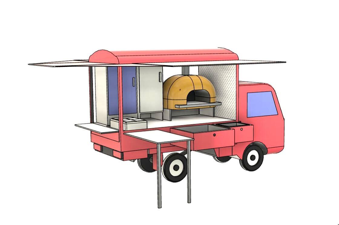 PiaggioPorter MAXI AUTONEGOZIO food truck